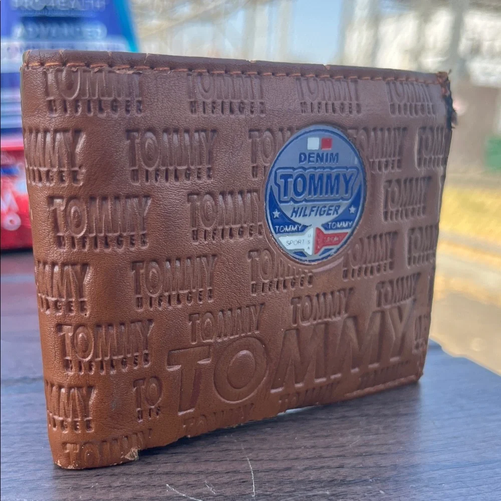 Tommy Hilfiger Embossed Tan Wallet